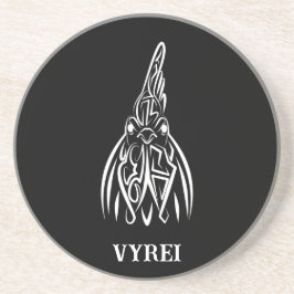 Posavasos Lista tribal negra y blanca