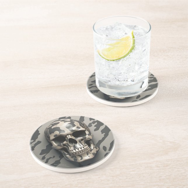 Posavasos LITE Memento Mori Camo Skull EXISTENCIAL (Lado)