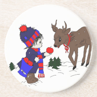 Posavasos Little Boy y reno