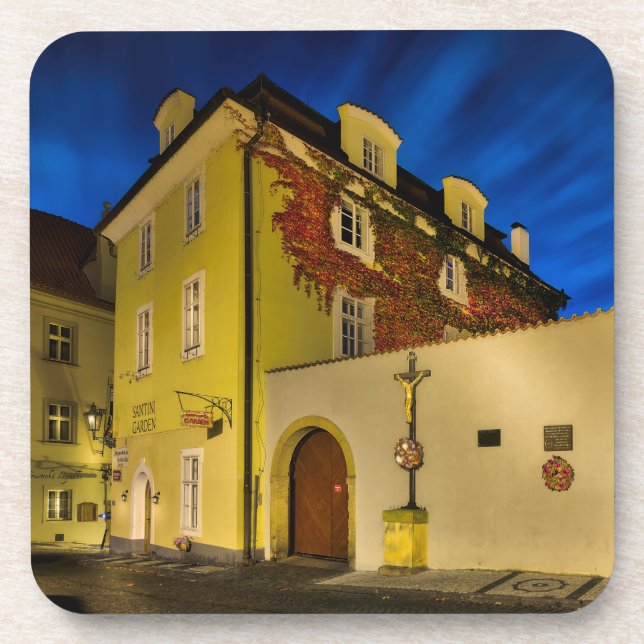 Posavasos Little Quarter Cross Night Hard Plastic Coaster (Frente)