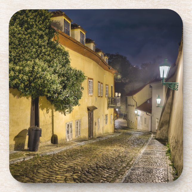 Posavasos Little Quarter Street Night Hard Plastic Coaster (Frente)