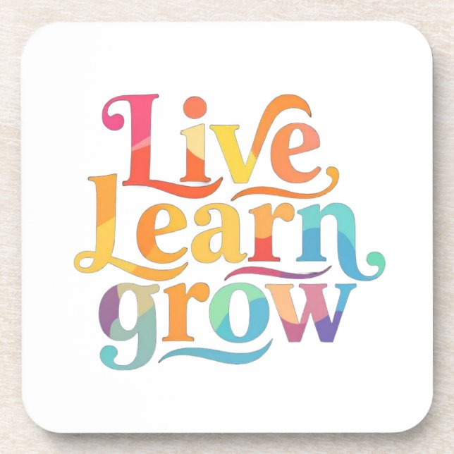 Posavasos Live Learn Grow (Frente)