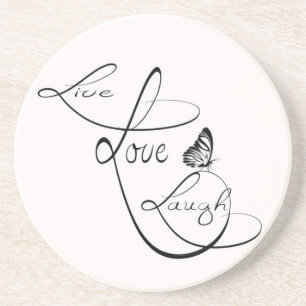 Posavasos Live Love Laugh
