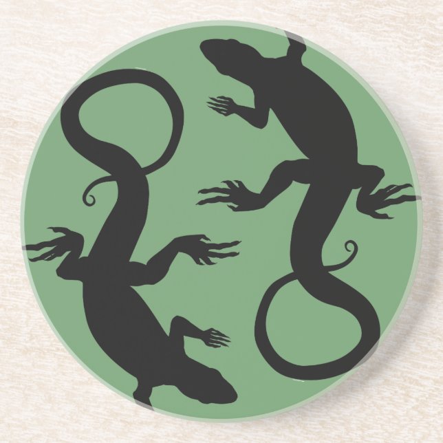 Posavasos Lizard Coasters Reptiles Art Decor Lizard Regalos (Frente)