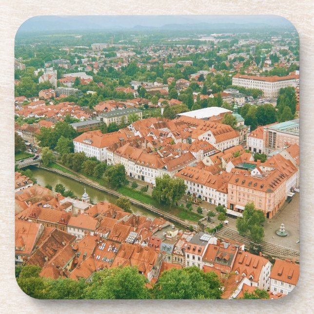 Posavasos Ljubljana desde arriba (Frente)
