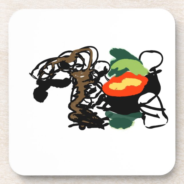 Posavasos Llama alegría (Frente)