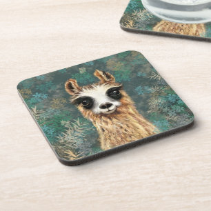 Posavasos Llama de bebé curiosa - Cuta -