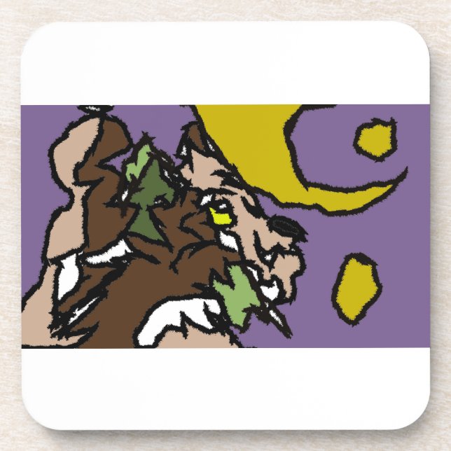 Posavasos Llamando lobo (Frente)