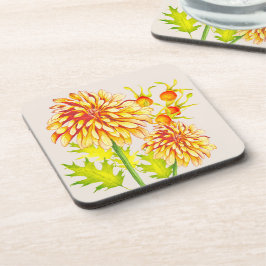 Posavasos Llegada de otoño a un set de montaña rusa