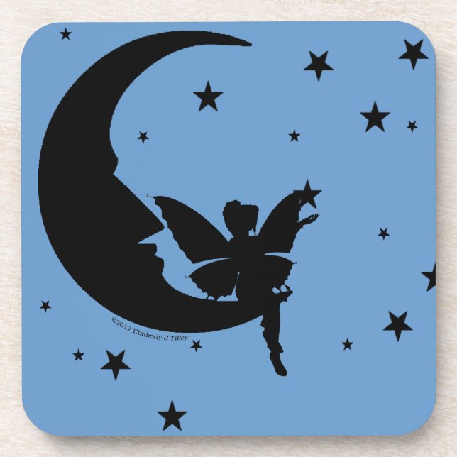 Posavasos Llegar a la montaña rusa de corcho de las estrella (Frente)