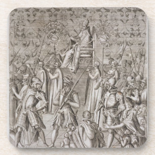 Posavasos Llevan a papa Sixto V (1521-90) a la ceremonia