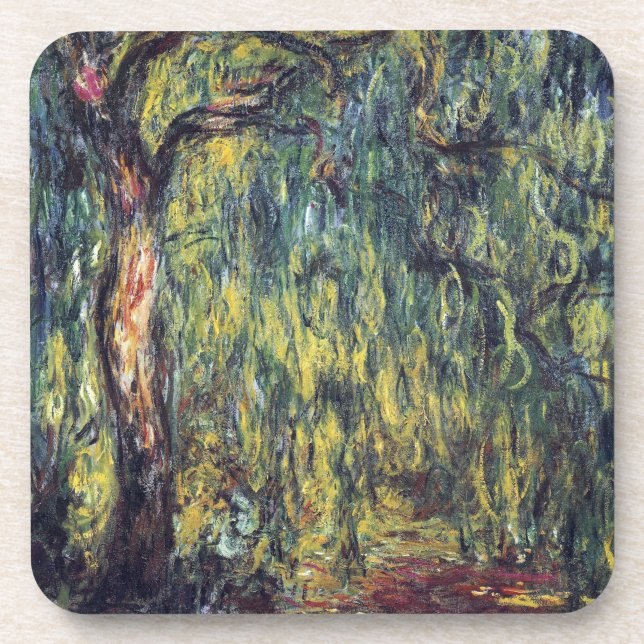 Posavasos Llovidos por Claude Monet, Bella Artes de la época (Frente)