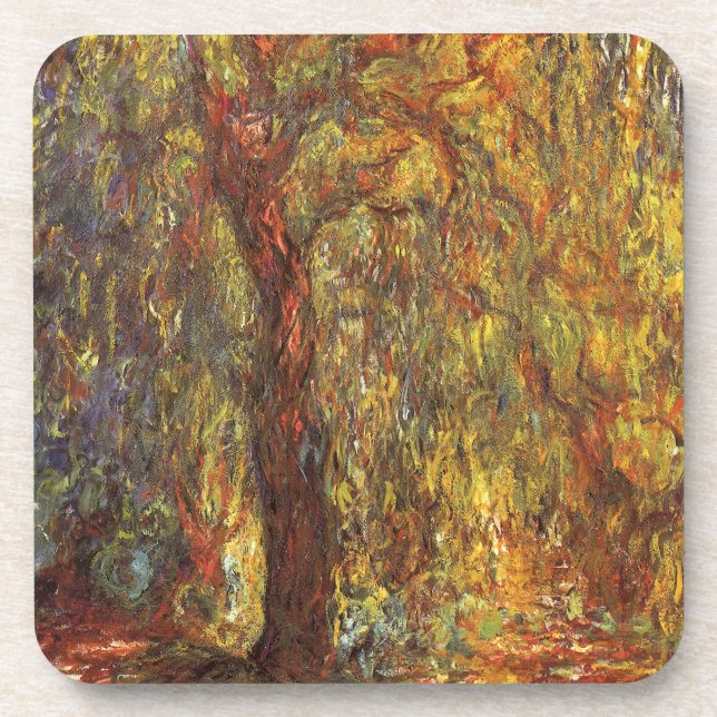 Posavasos Llovidos por Claude Monet, Bella Artes de la época (Frente)