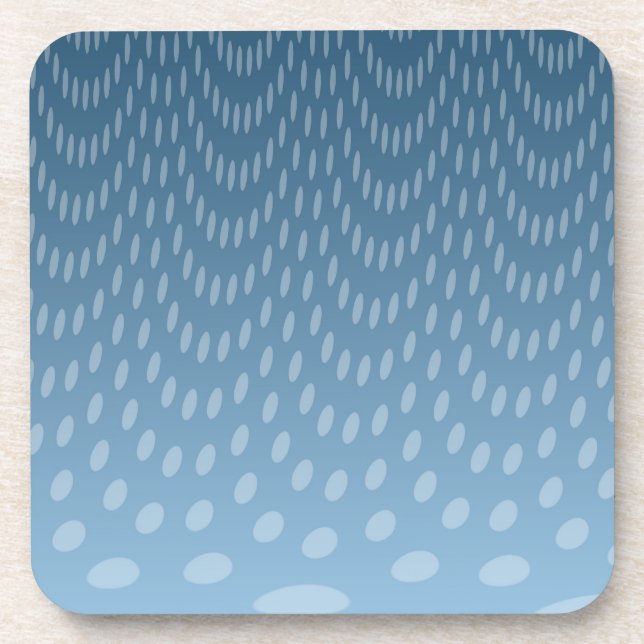 Posavasos Lluvia Azul Oscuro (Frente)