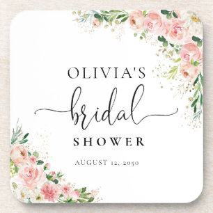 Posavasos Lluvia de Boda Rosa Dorado Rosado