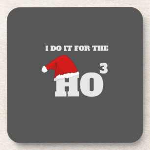 Posavasos Lo hago por el texto de ho ho ho ho ho ho navidade