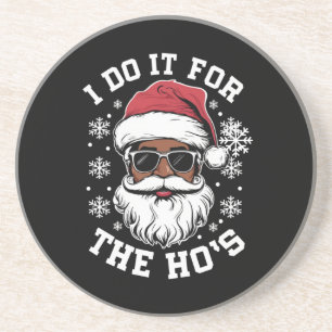 Posavasos Lo Hago Por Las Chicas Navidad Santa Africano 