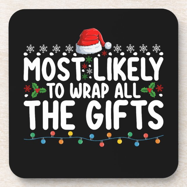 Posavasos Lo Más Probable Es Envolver Todos Los Regalos Navi (Frente)