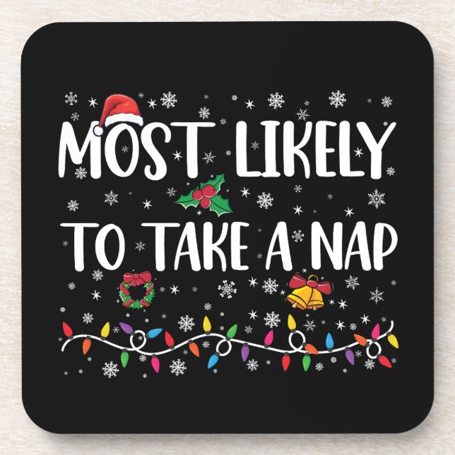 Posavasos Lo Más Probable Es Tomar Una Vacación De Navidades (Frente)