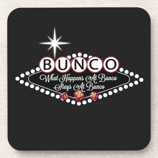 Posavasos Lo Que Pasa En Bunco Se Queda En Bunco Fun (Frente)