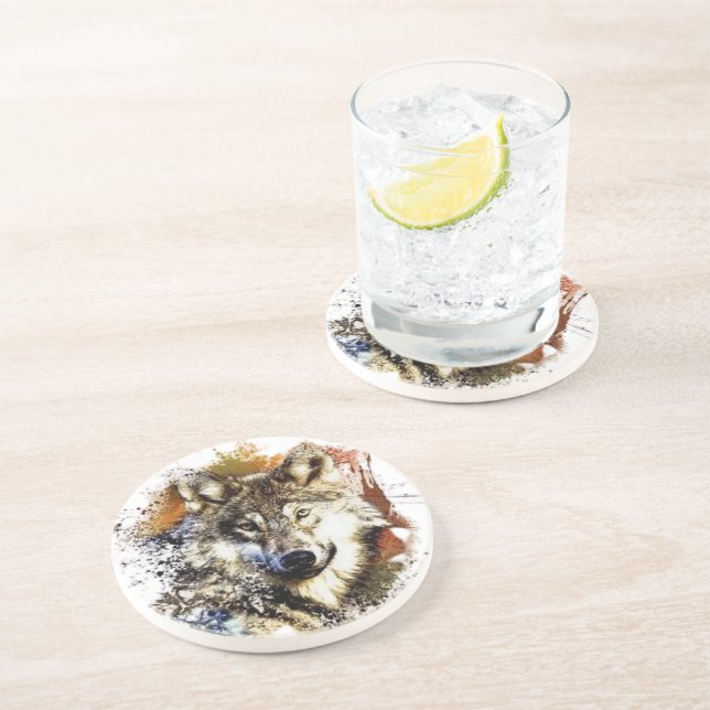 Posavasos Lobo   (Lado)