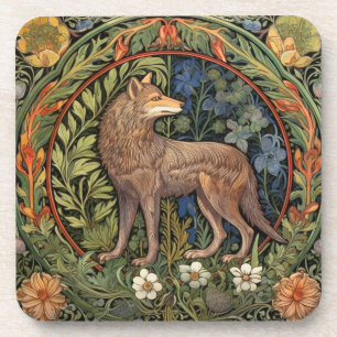 Posavasos Lobo en la novela del arte forestal