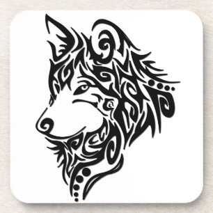 Posavasos Lobo tribal