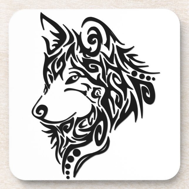 Posavasos Lobo tribal (Frente)