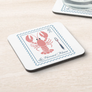 Posavasos Lobster Maine New England Nautical Ocean Seafood