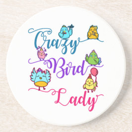 Posavasos Loco Ave Lady Bird Dueño Lover Birder