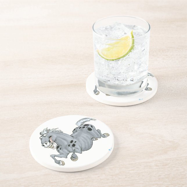 Posavasos Loco Personalizado Horse Coaster (Lado)