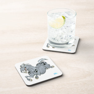 Posavasos Loco Personalizado Horse Coasters Set