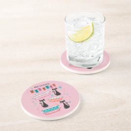 Posavasos Locura De Mediados Del Siglo Pink Starburst Pyrex