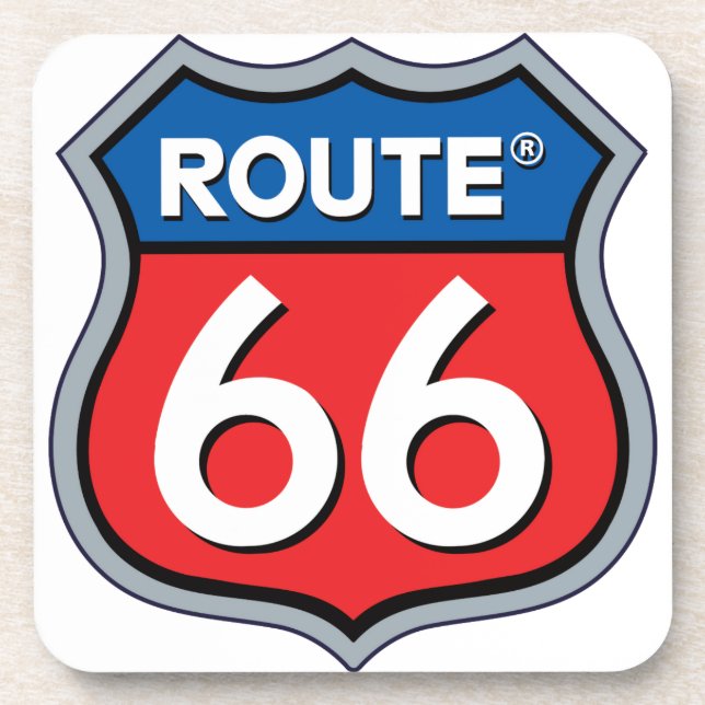 Posavasos Logo de la ruta 66 (Frente)