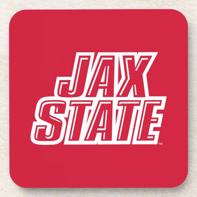 Posavasos Logo de la Universidad Estatal de Jacksonville JAX (Frente)