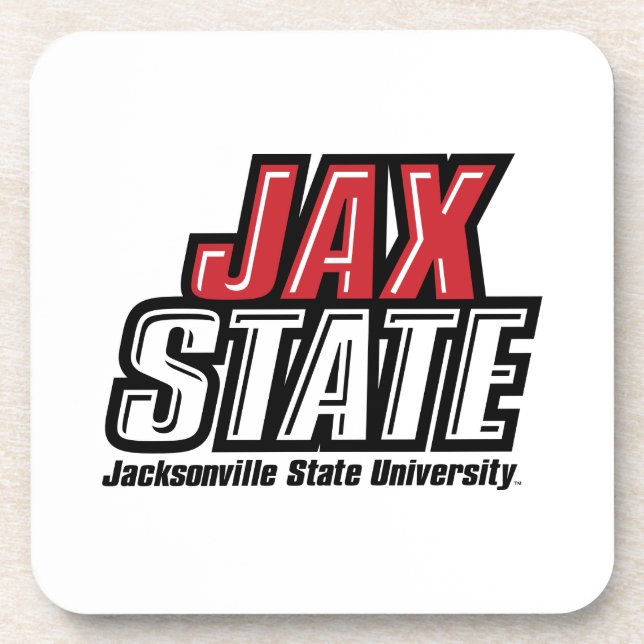 Posavasos Logo de la Universidad Estatal de Jacksonville JAX (Frente)
