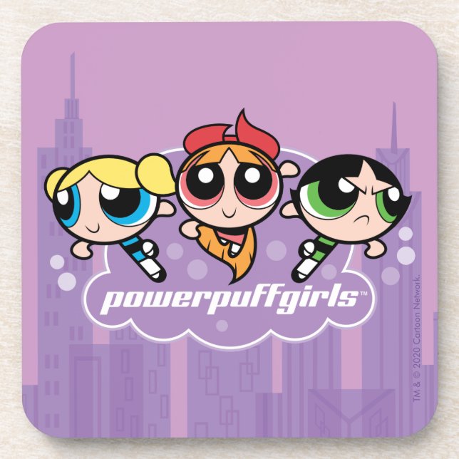 Posavasos Logo del equipo de Chicas Powerpuff (Frente)