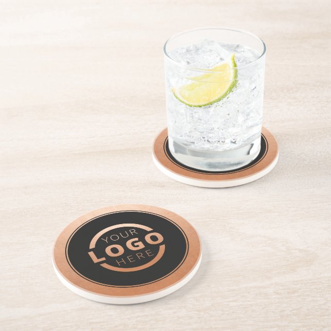 Posavasos Logotipo comercial promocional de personalizado co (Lado)