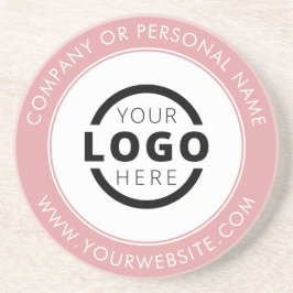 Posavasos Logotipo comercial promocional personalizado Pink