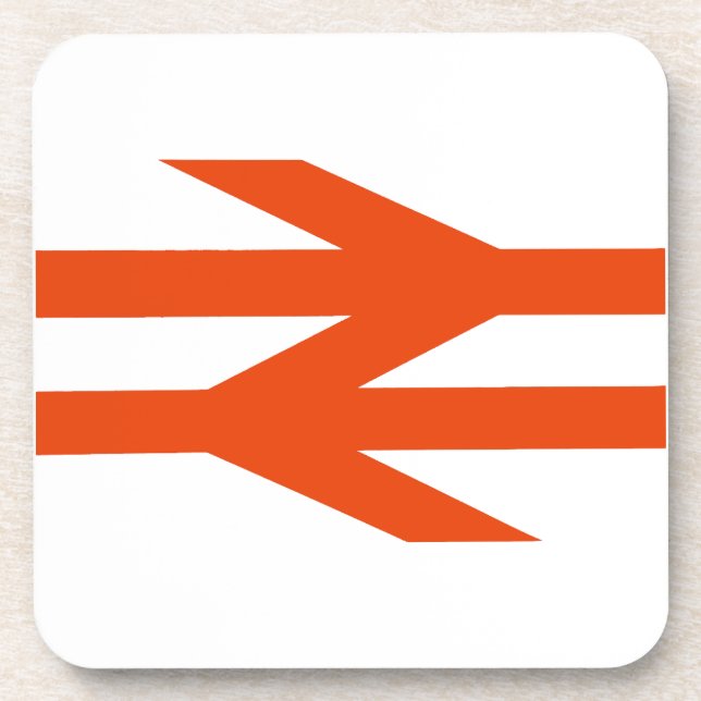 Posavasos Logotipo de Doble Flecha de British Rail (Frente)
