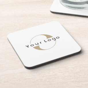 Posavasos Logotipo de negocio Simple Clean Minimal Company