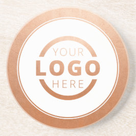 Posavasos Logotipo de promoción de negocios para personaliza