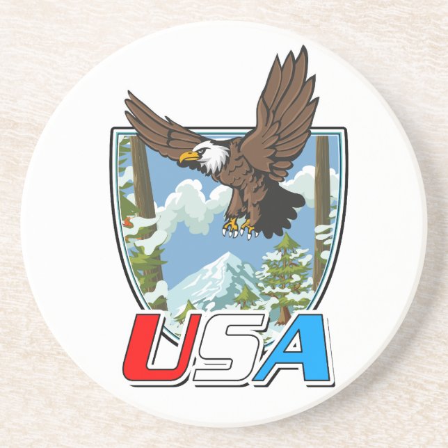 Posavasos logotipo de USA Patriot (Frente)
