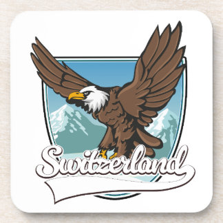 Posavasos Logotipo de viaje a Suiza