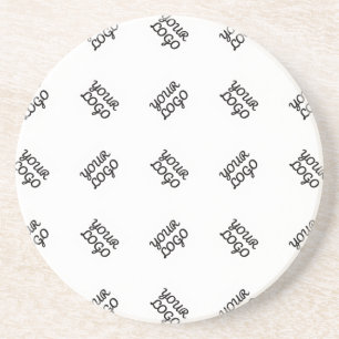 Posavasos Logotipo empresarial alterno o patrón de imagen