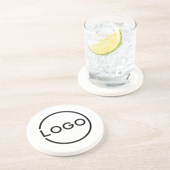 Posavasos Logotipo empresarial personalizado (Lado)