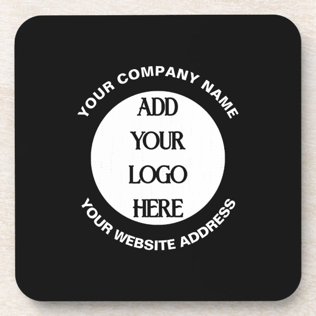 Posavasos Logotipo empresarial personalizado  (Frente)