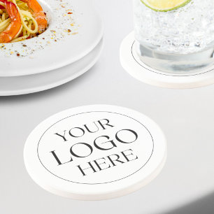 Posavasos Logotipo Empresarial Personalizado Simple