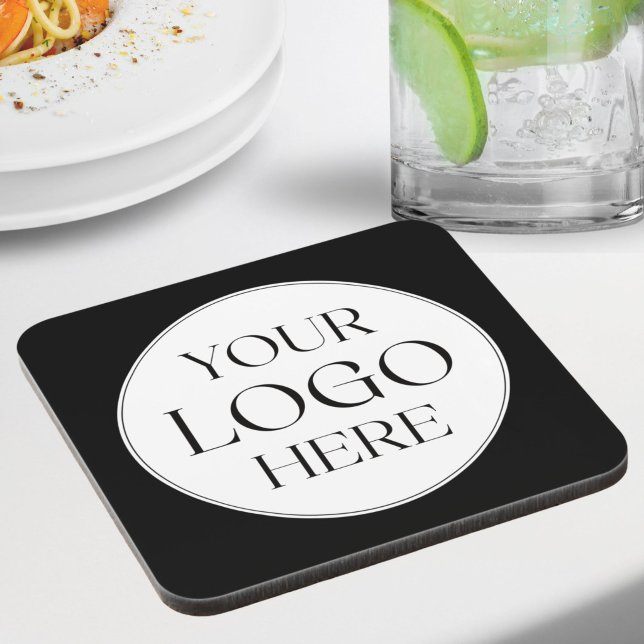 Posavasos Logotipo Empresarial Personalizado Simple (Subido por el creador)