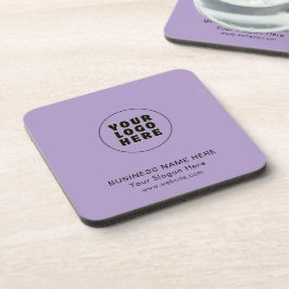 Posavasos Logotipo y texto Minimalista simple